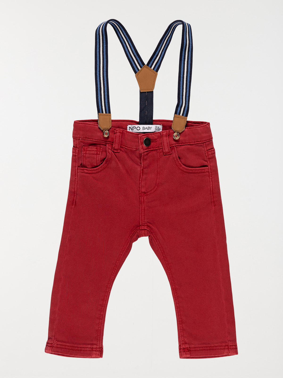 Pantalon slim bretelle garçon (3-24M)