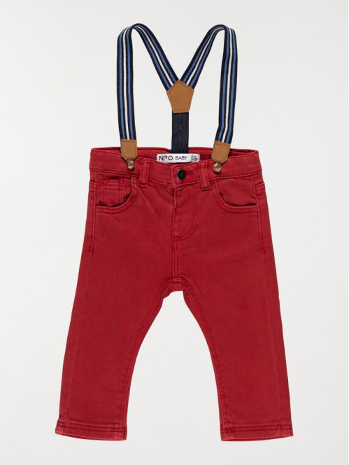 Pantalon slim bretelle...