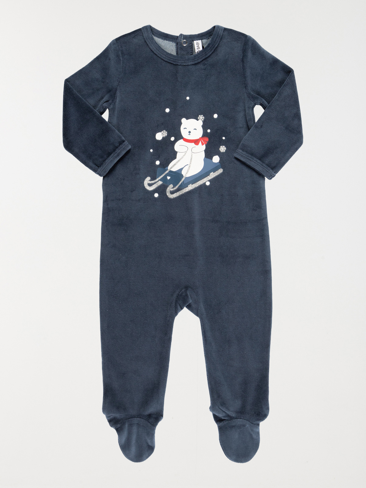 Dors-bien navy ourson garçon (3-24M)