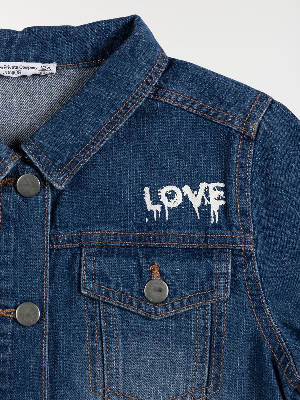 Veste en jean Stone fille (10-16A) Veste en jean Stone fille (10-16A)