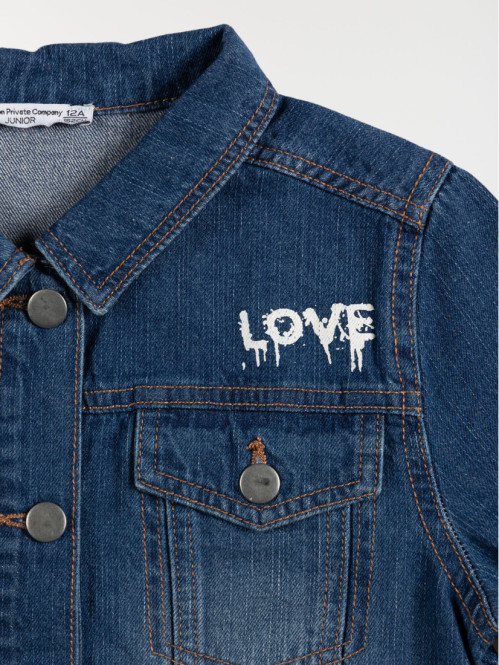 Veste en jean Stone fille (10-16A) Veste en jean Stone fille (10-16A)