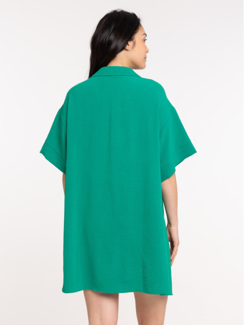 Robe courte femme vert...