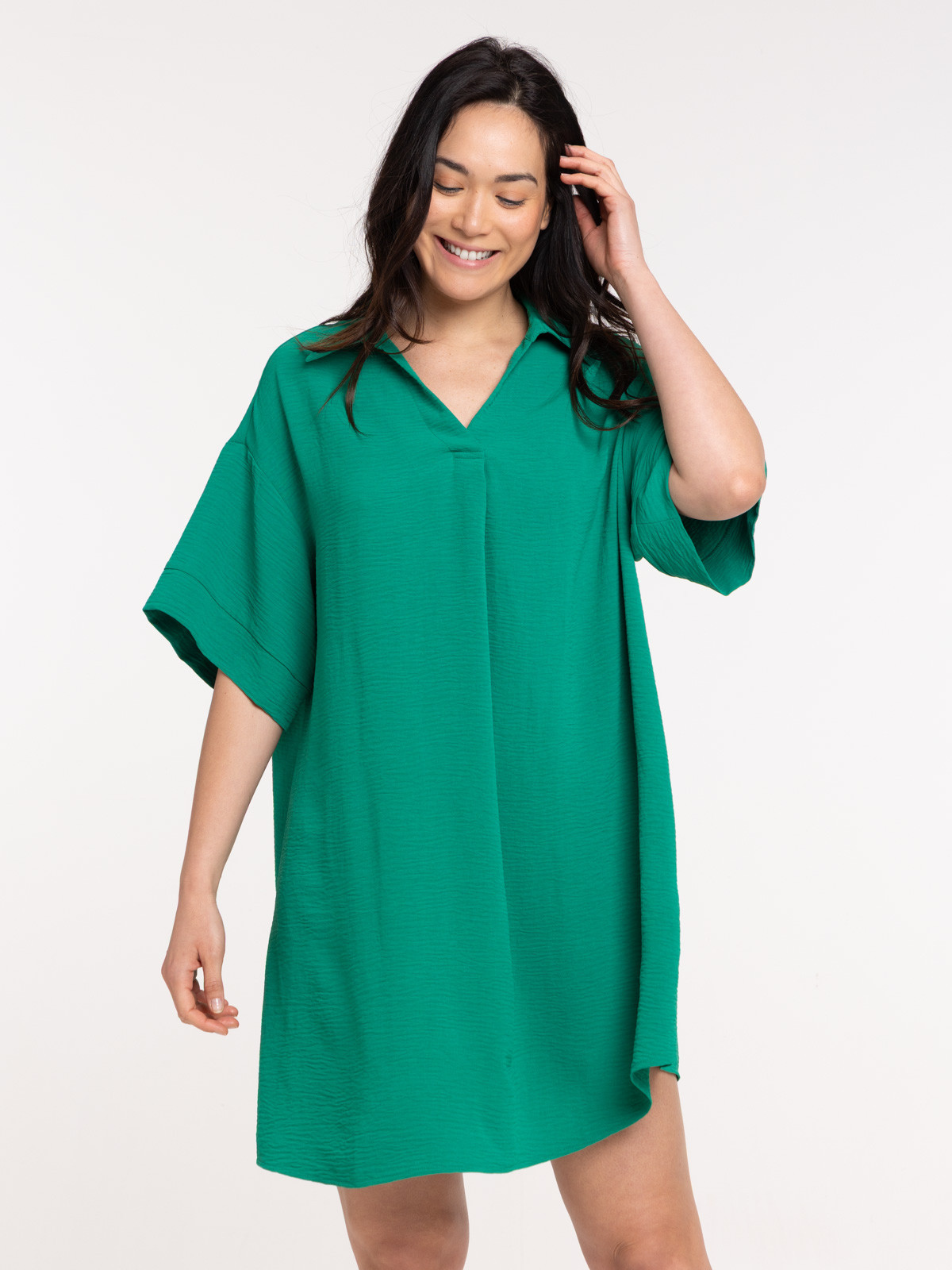 Robe courte femme vert bosphore