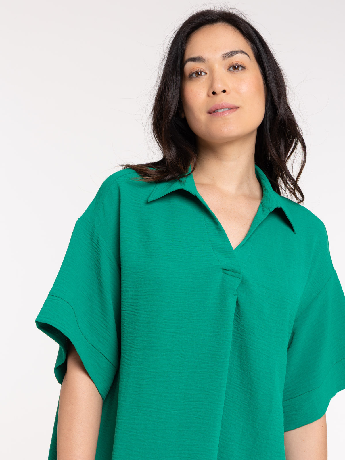 Robe courte femme vert bosphore