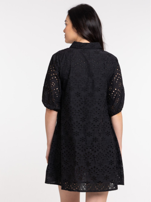 Robe noire broderie...