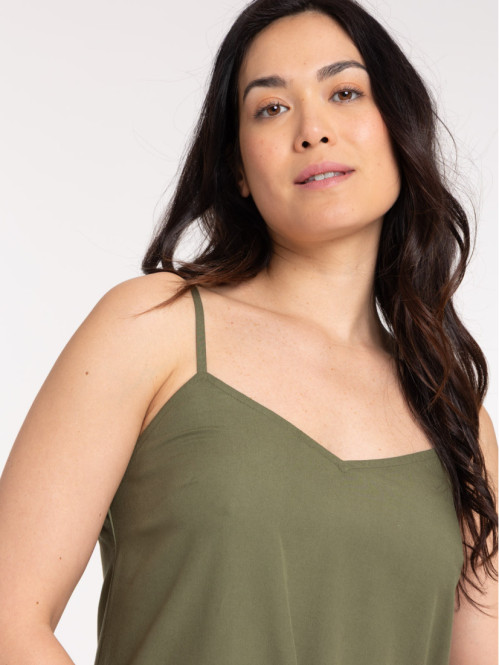 Robe longue satinée trèfle...