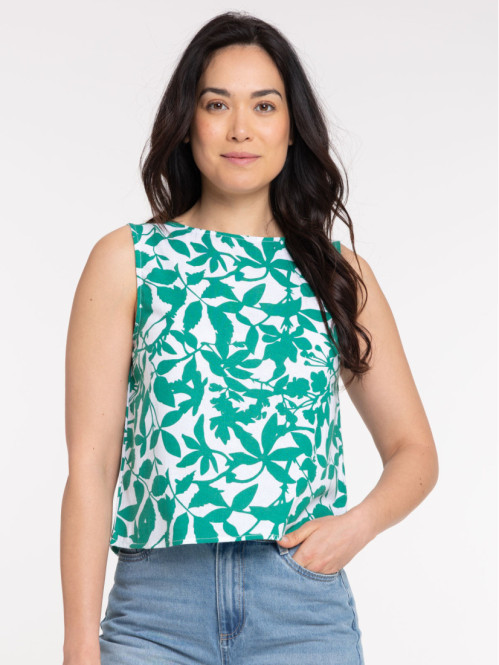 Blouse imprimée sans...