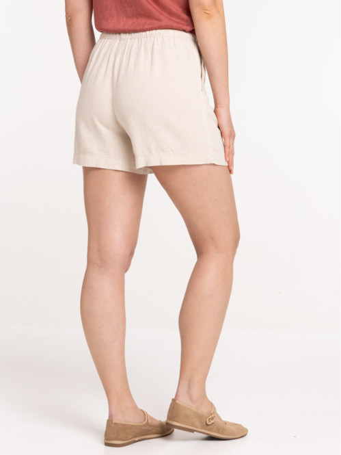 Short coloris naturel femme