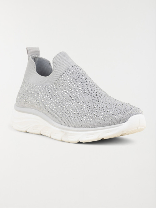 Baskets chaussettes femme strass (36-41)