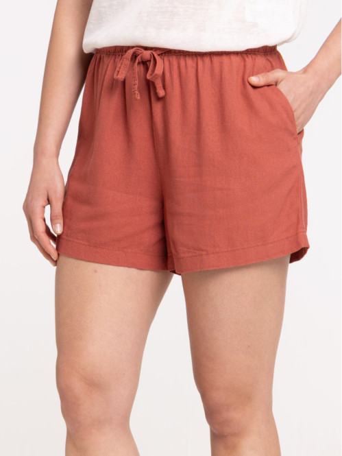 Short coloris marsala femme