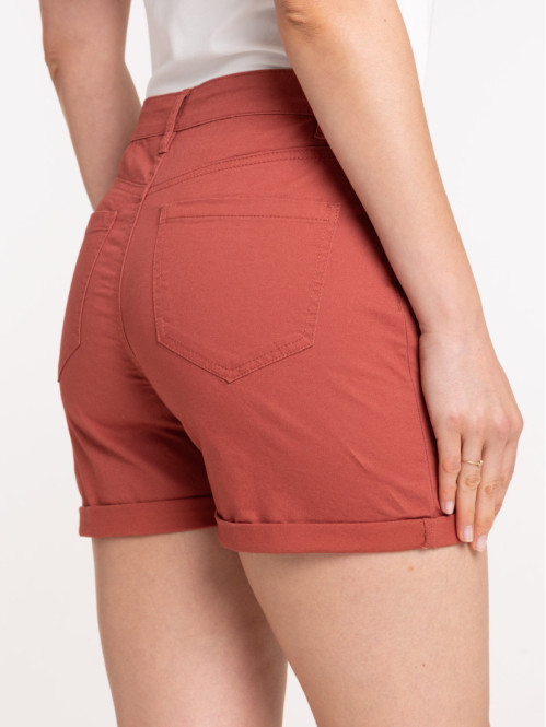 Short basique marsala femme Short basique marsala femme