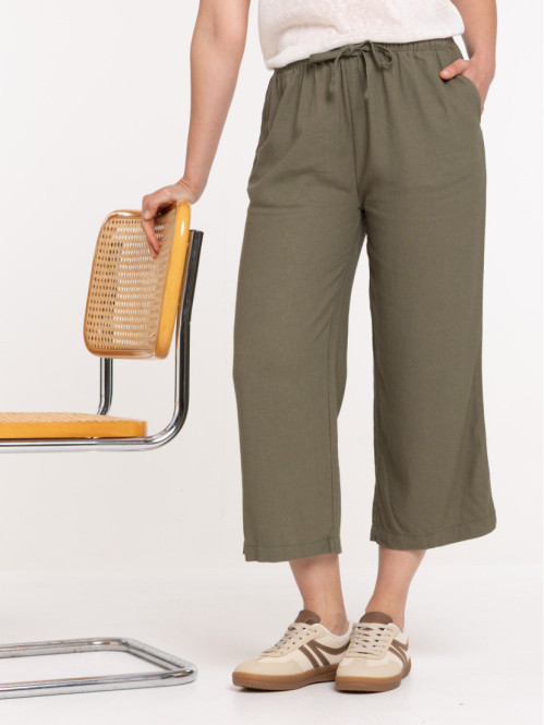 Pantacourt coloris trèfle femme Pantacourt coloris trèfle femme