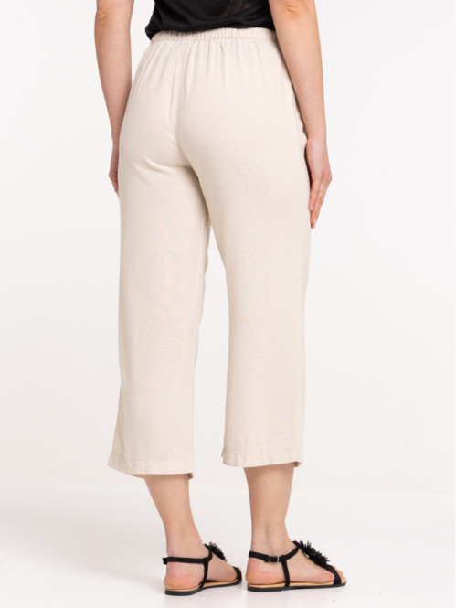 Pantacourt coloris naturel femme Pantacourt coloris naturel femme