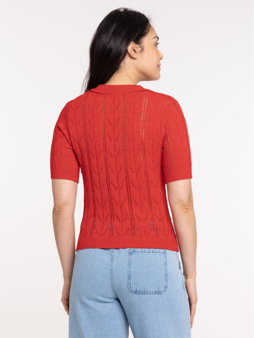 Pull polo manches courtes...