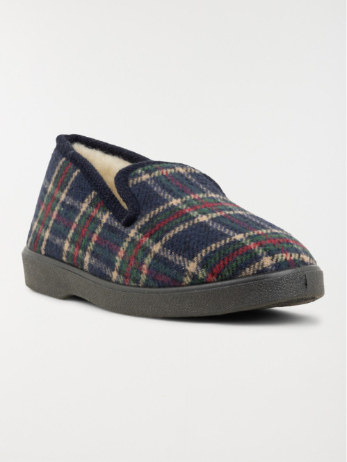 Chaussons homme à carreaux (39-45)