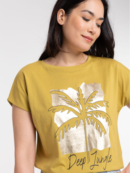 T-shirt deep jungle palmier...