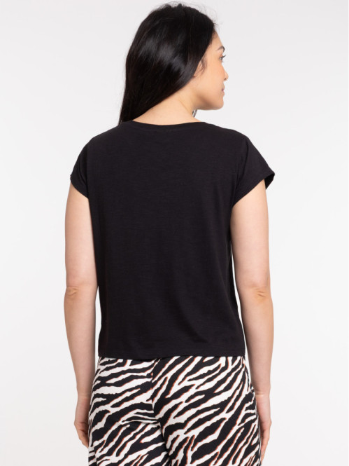 T-shirt dentelle macramé...