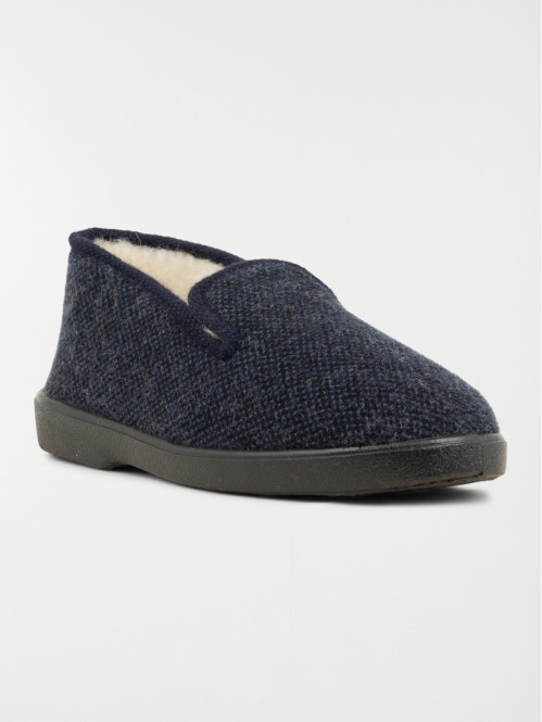 Chaussons coloris marine homme (39-45)