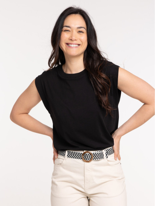 Debardeur femme coloris noir