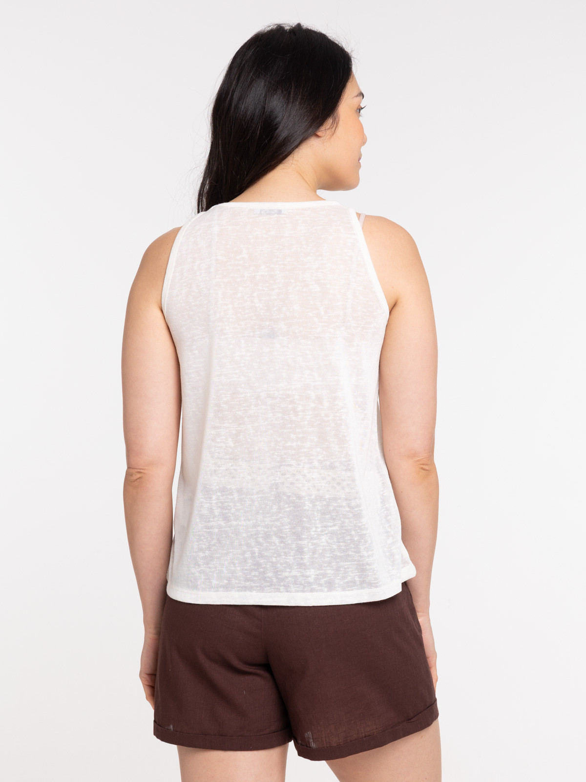 Débardeur écru femme Débardeur écru femme