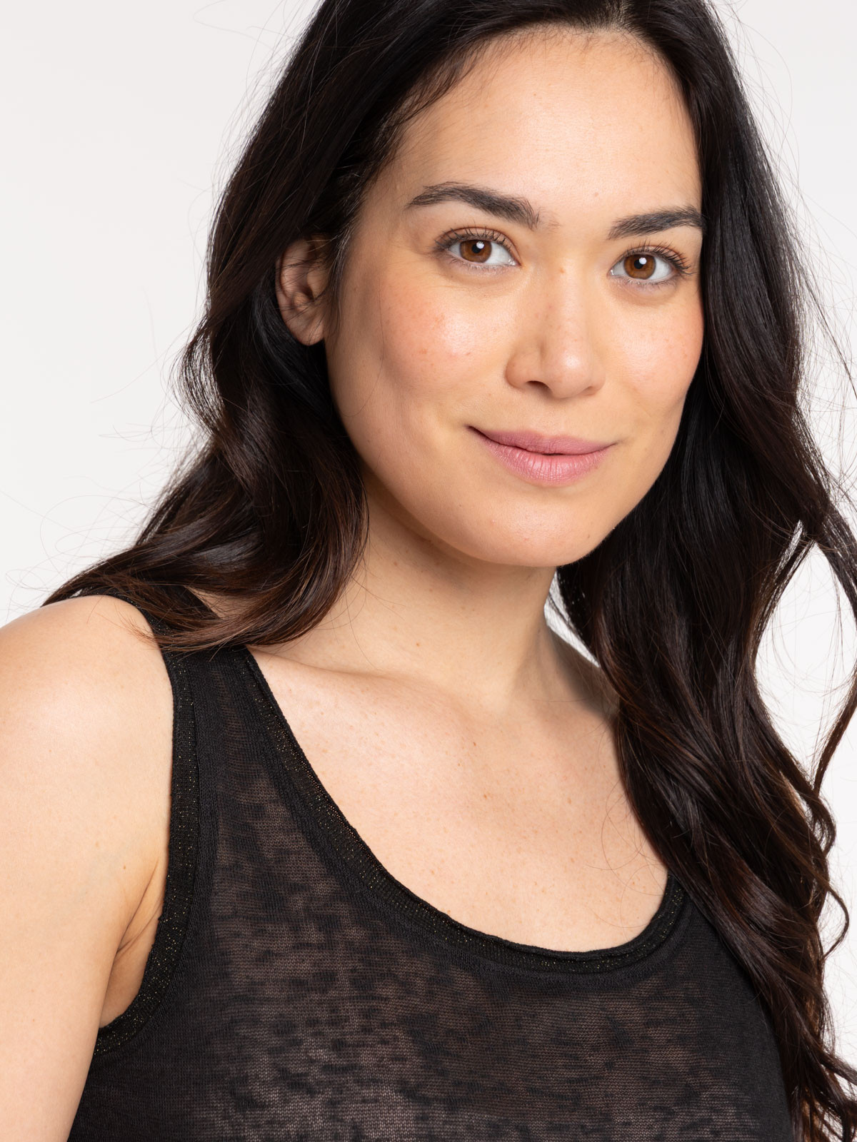 Débardeur noir femme