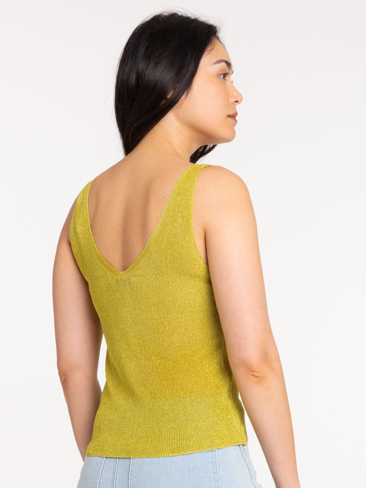 Débardeur olivette brillant femme