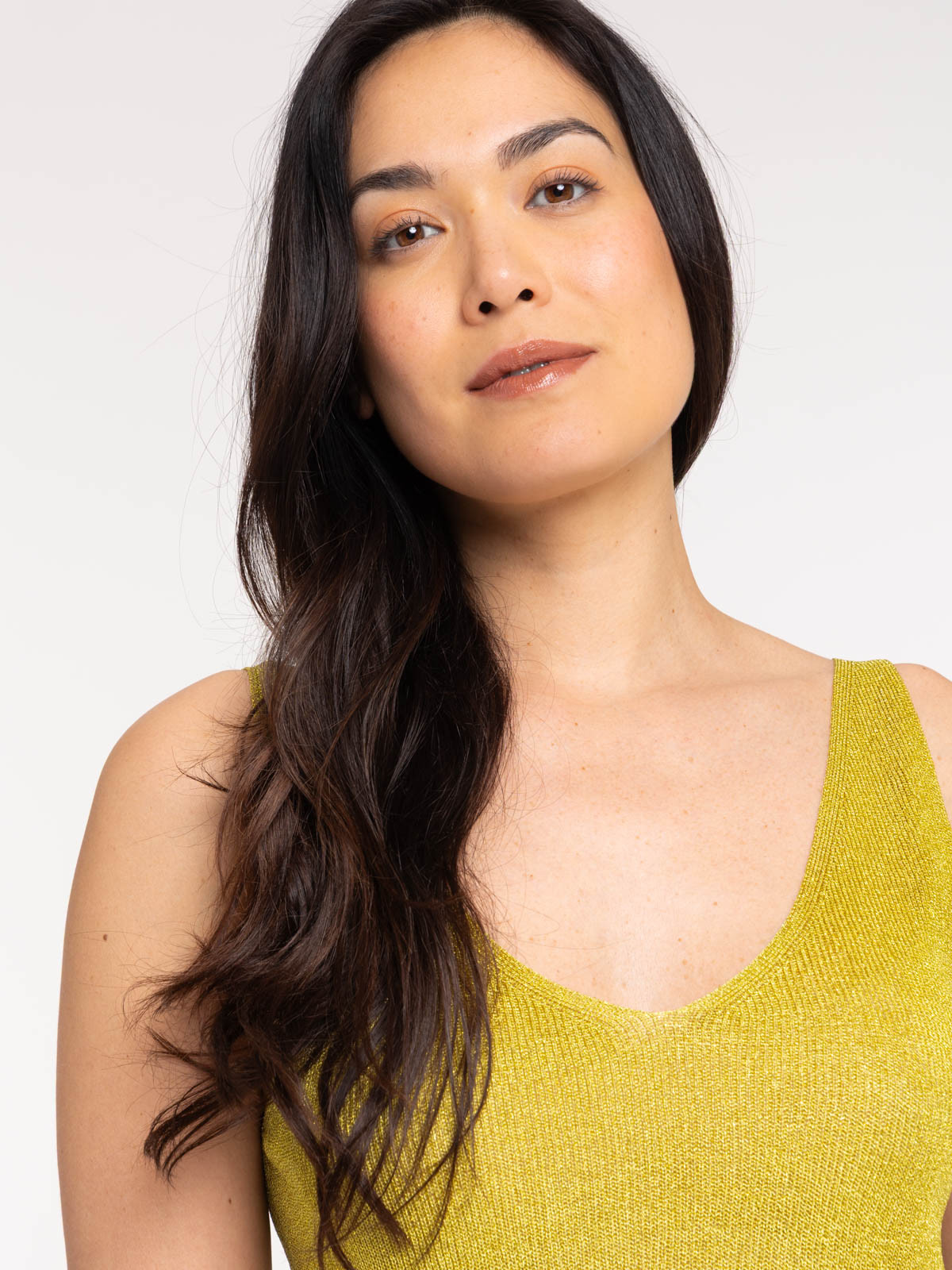 Débardeur olivette brillant femme