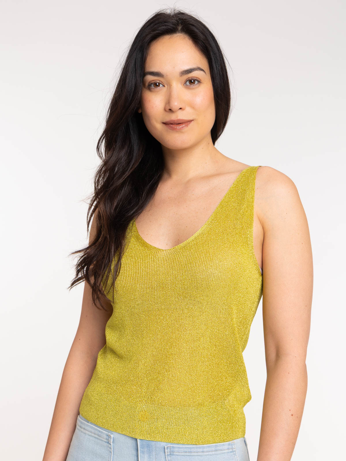 Débardeur olivette brillant femme