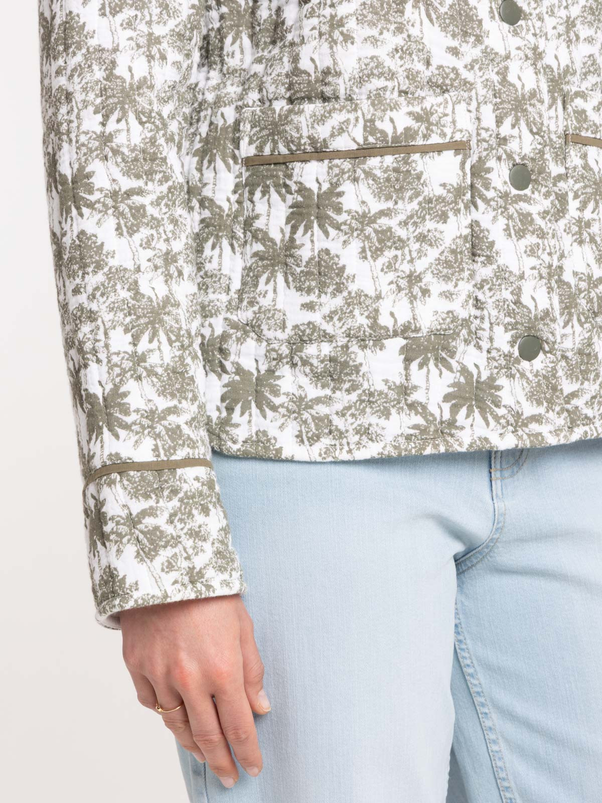 Veste motif palmier all over femme Veste motif palmier all over femme