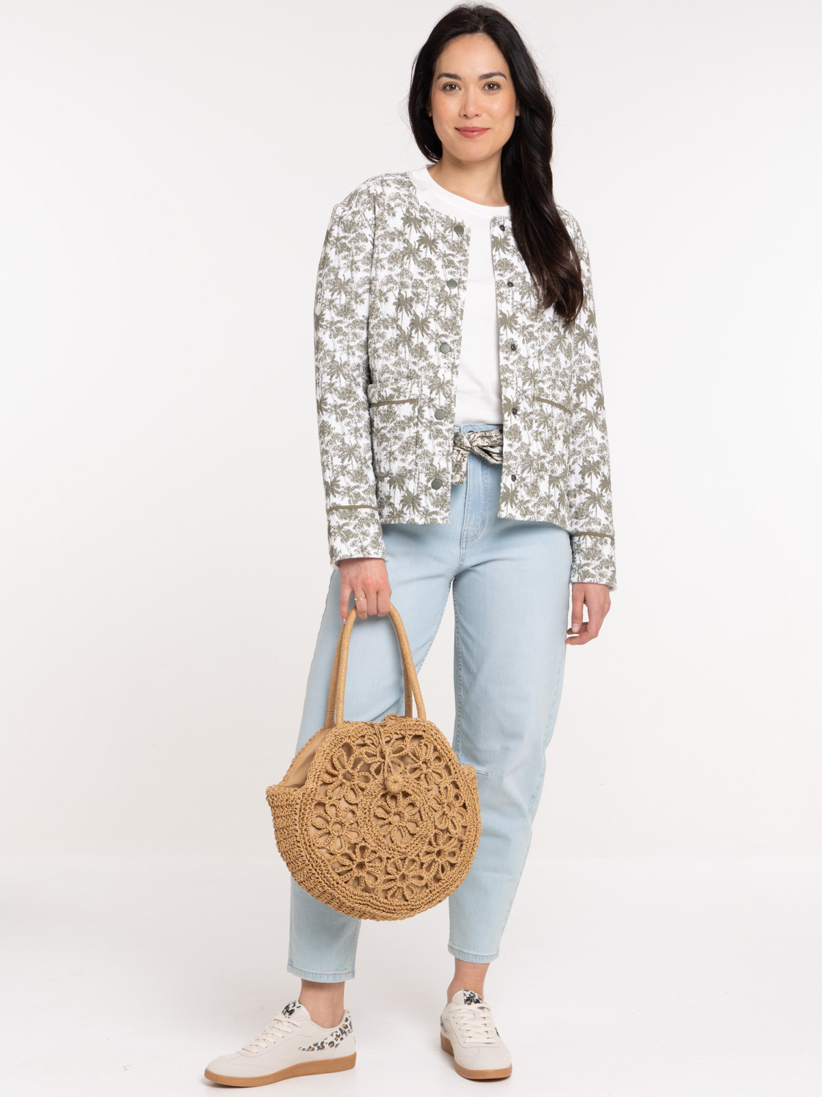 Veste motif palmier all over femme Veste motif palmier all over femme