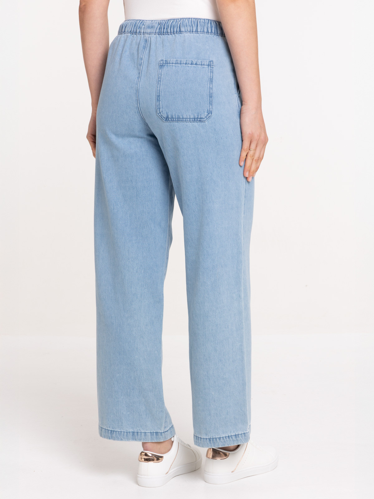 Jean femme wide leg double stone