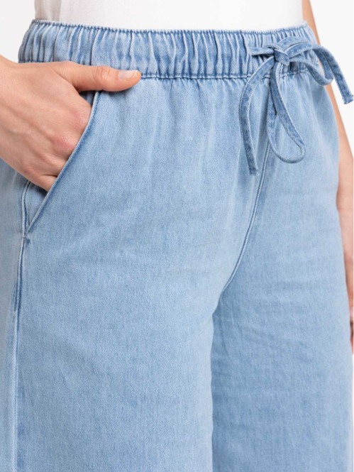 Jean femme wide leg double...