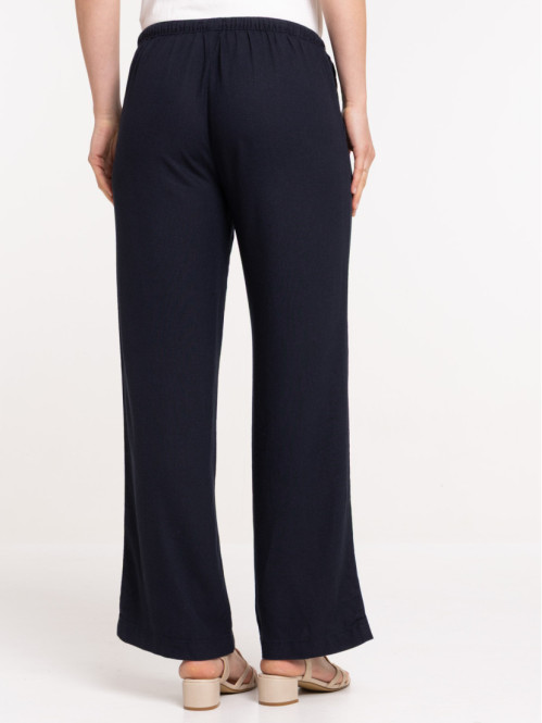 Pantalon coloris marine navy femme Pantalon coloris marine navy femme