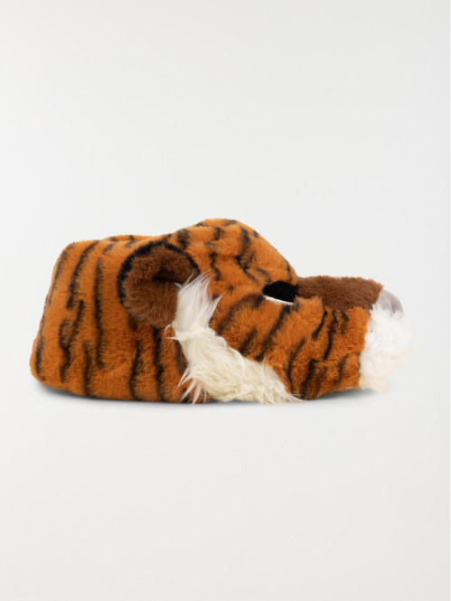 Chaussons tigre peluche homme (40-45)
