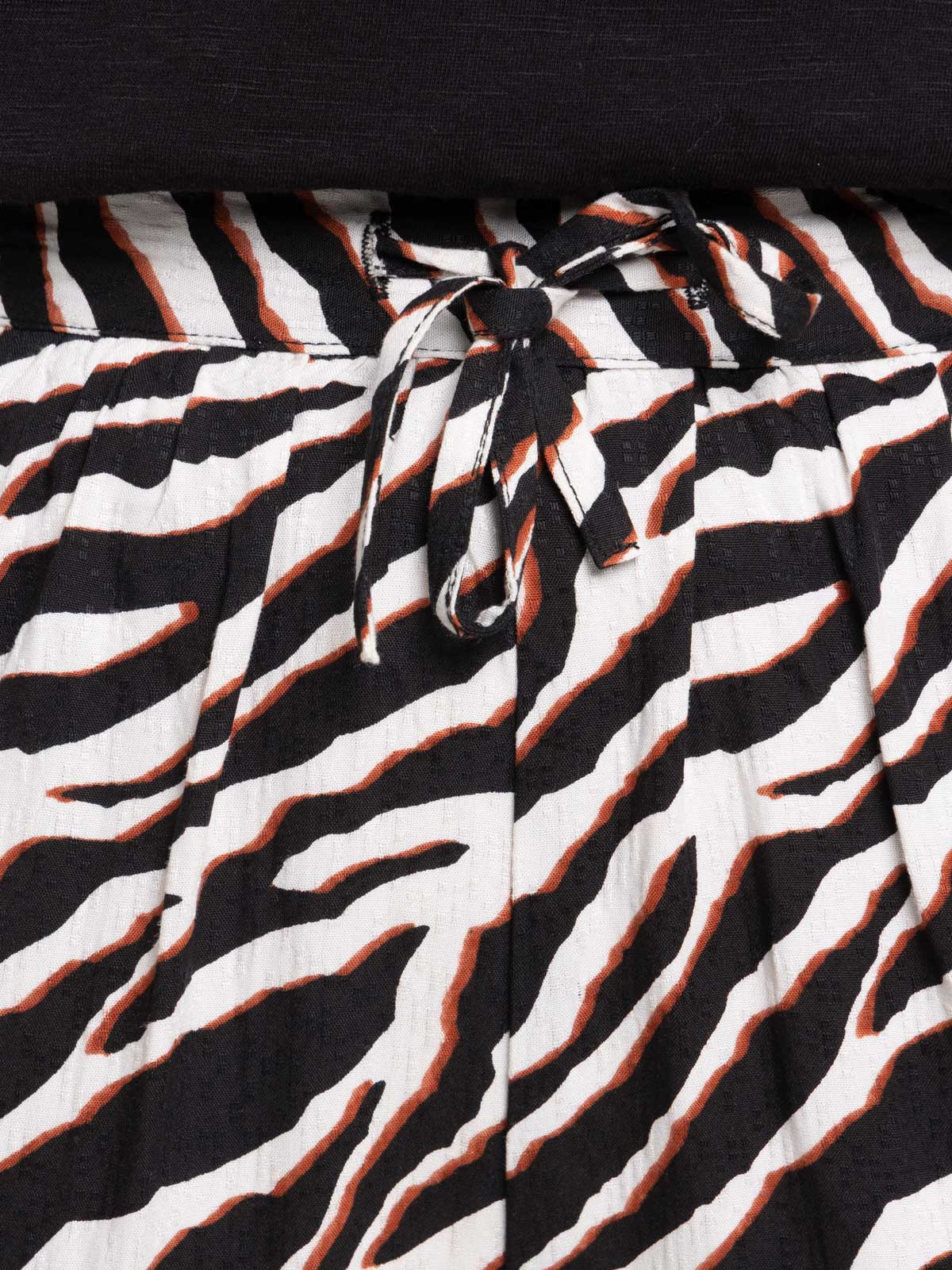 Pantalon large imprimé femme