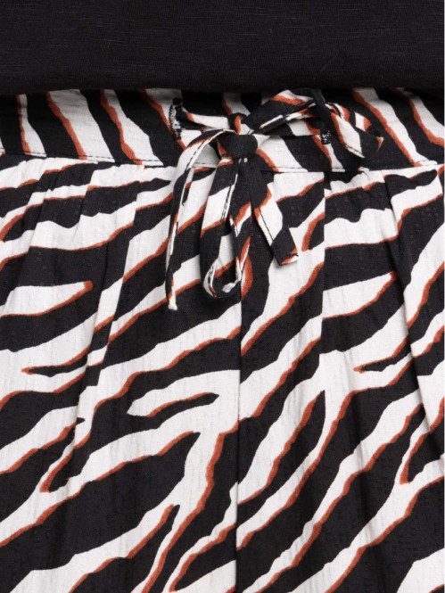 Pantalon large imprimé femme