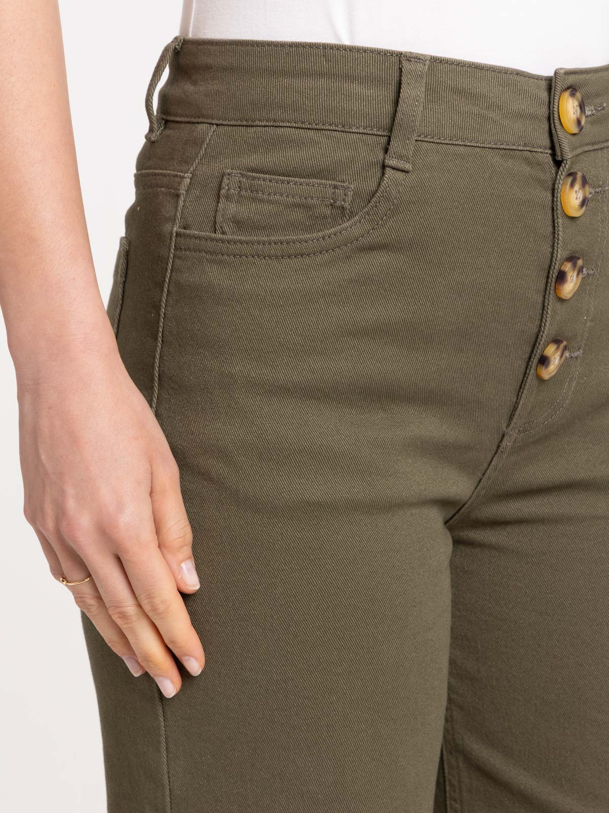 Pantalon large boutonné femme Pantalon large boutonné femme