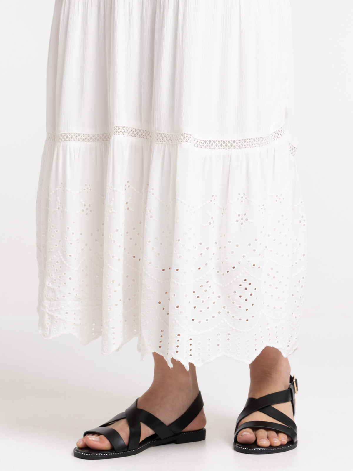 Jupe longue écru femme Jupe longue écru femme