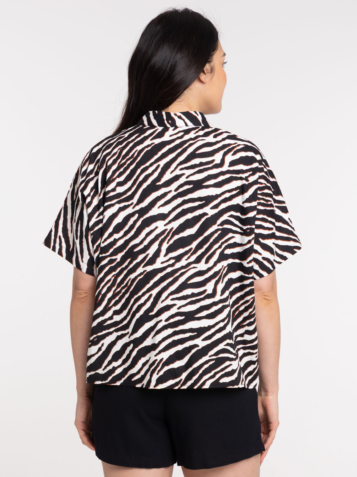 Chemise motif animalier femme