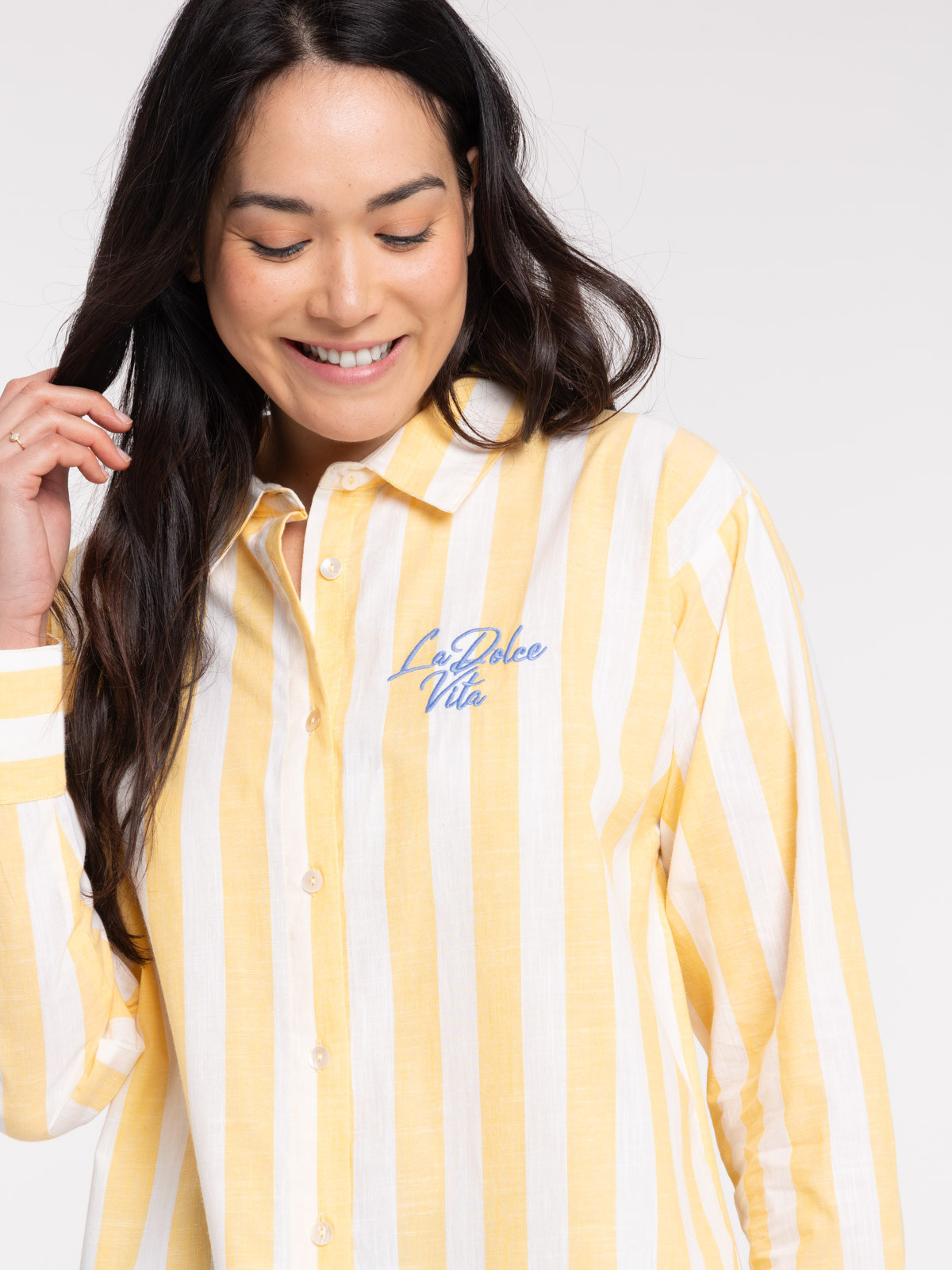 Chemise à rayures la dolce vita femme