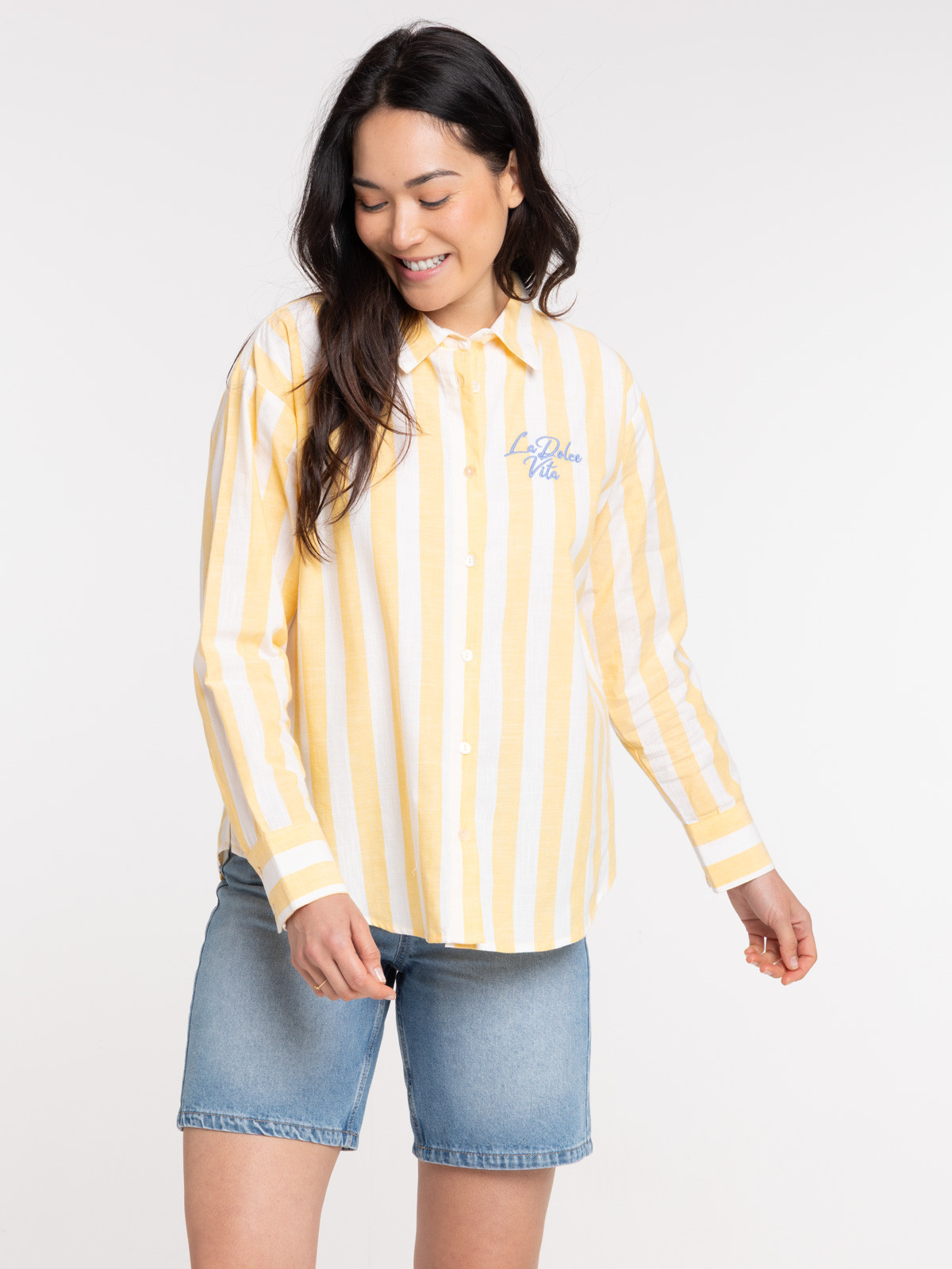 Chemise à rayures la dolce vita femme