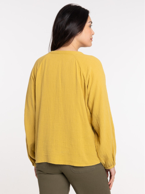 Chemise col tunisien olivette femme