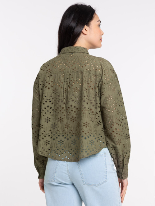 Chemise broderie anglaise...