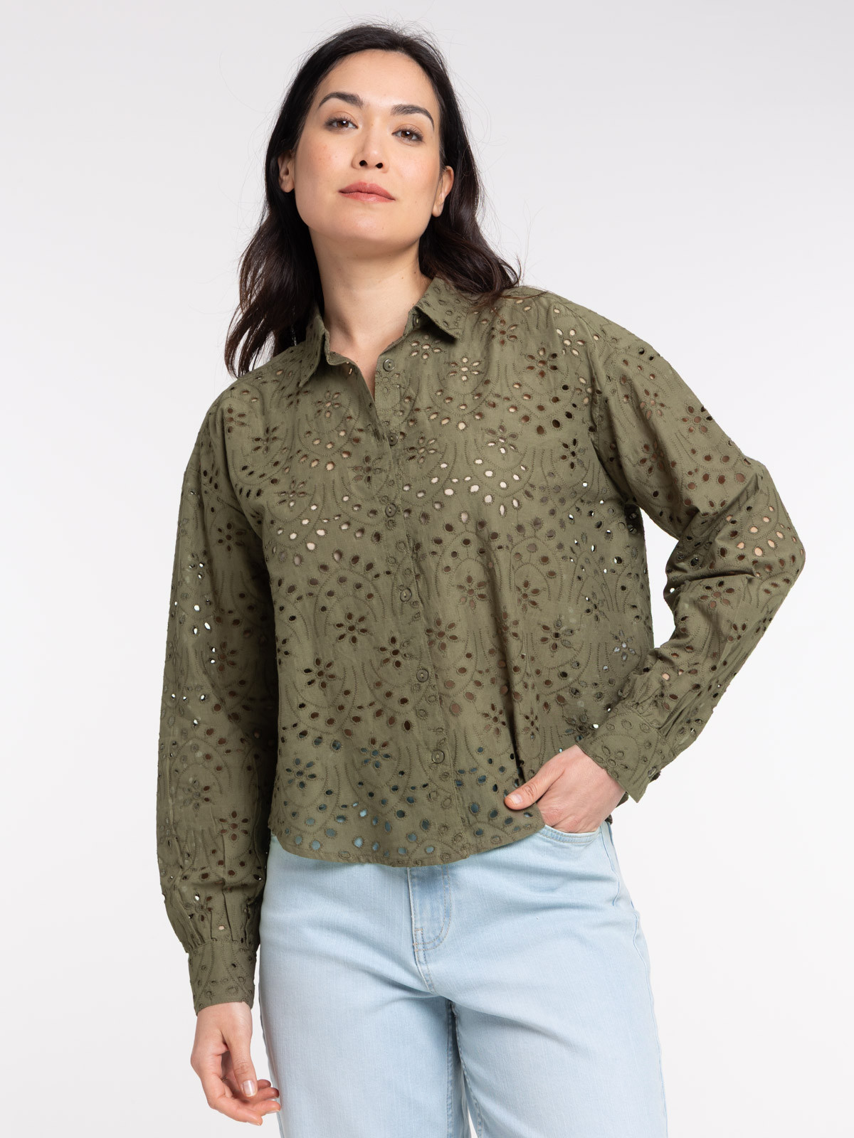 Chemise broderie anglaise femme Chemise broderie anglaise femme
