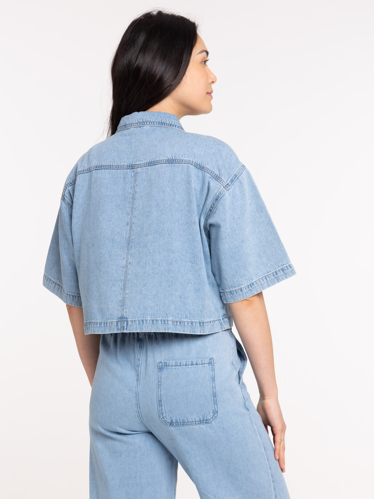 Chemise en jean courte femme Chemise en jean courte femme