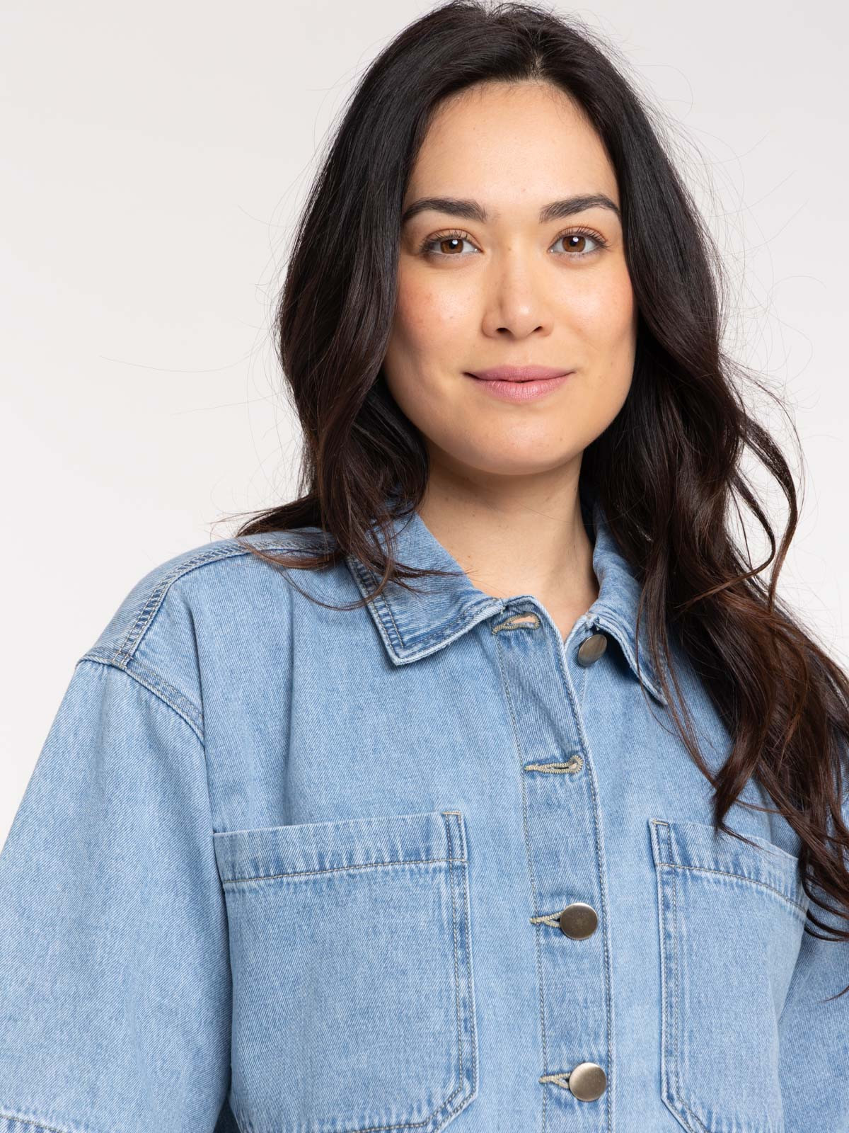 Chemise en jean courte femme Chemise en jean courte femme