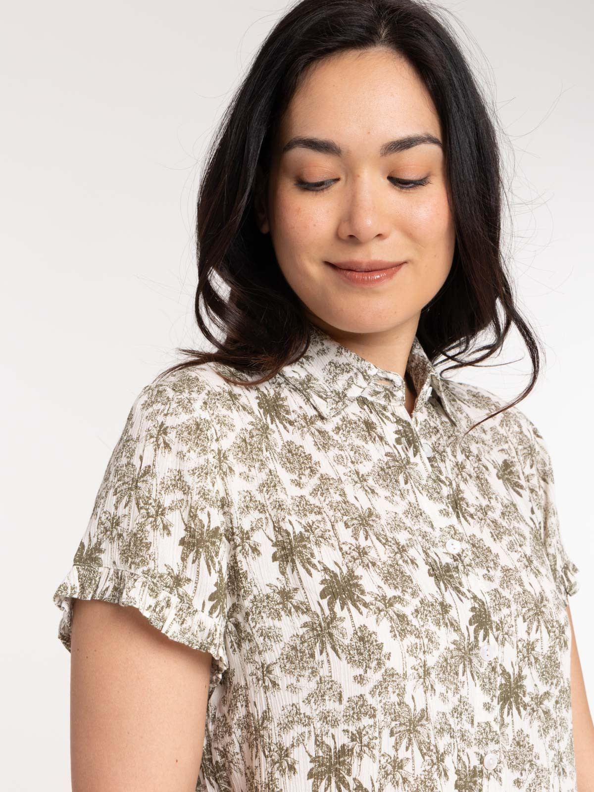 Chemise motif palmier femme Chemise motif palmier femme