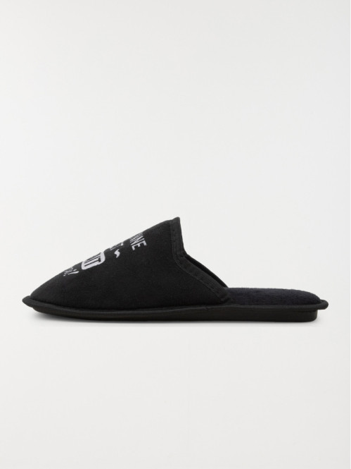 Pantoufle mule imprimé noir (40-46) Pantoufle mule imprimé noir (40-46)