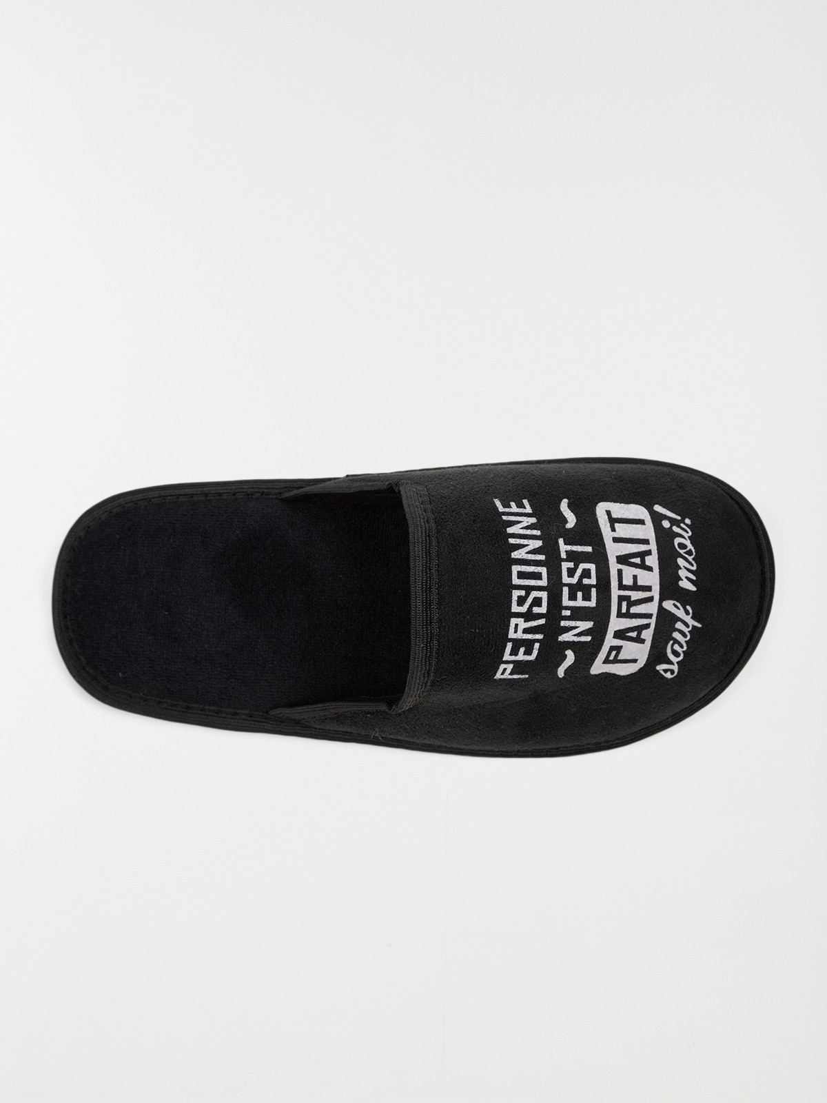 Pantoufle mule imprimé noir (40-46) Pantoufle mule imprimé noir (40-46)