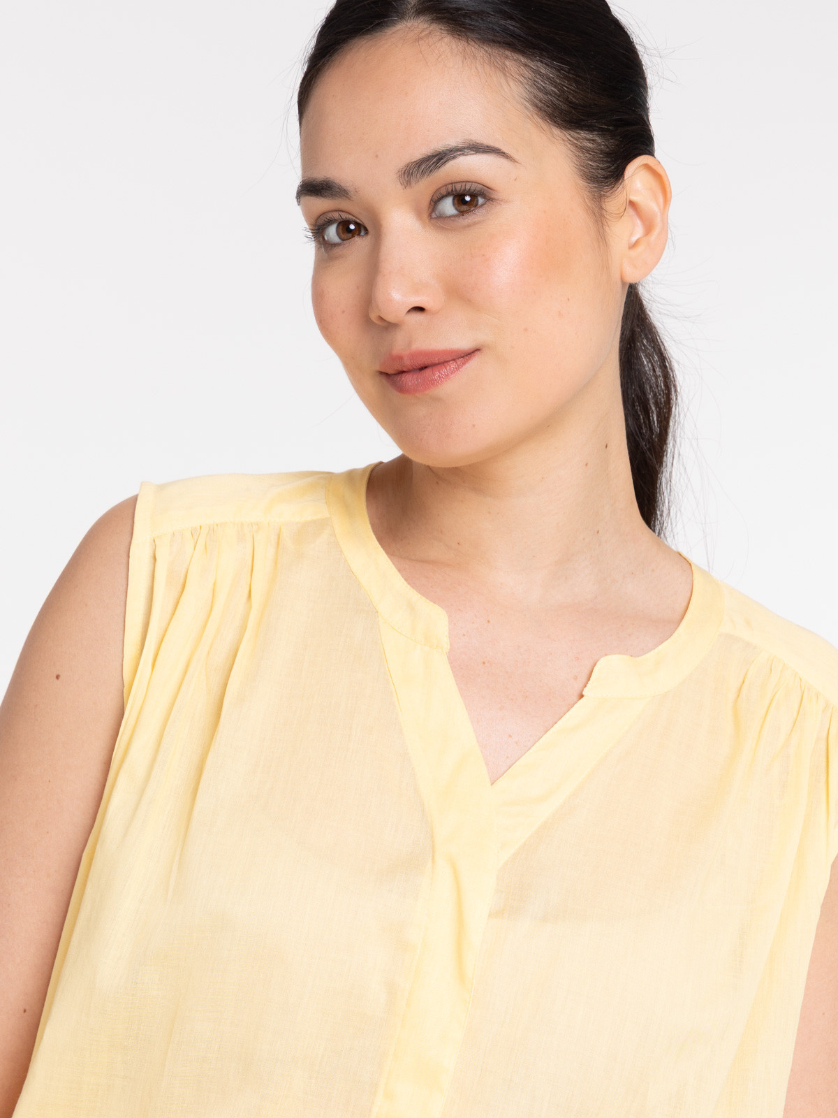 Chemise femme jaune summer